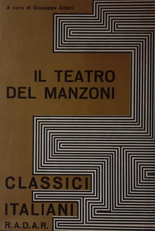 Il teatro - Alessandro Manzoni - copertina