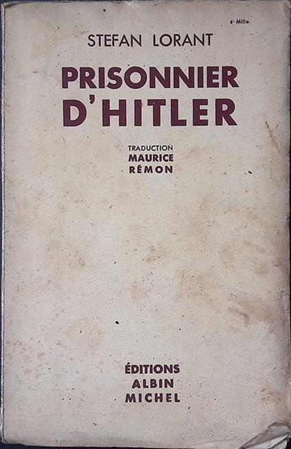 Prisonnier d'Hitler - copertina