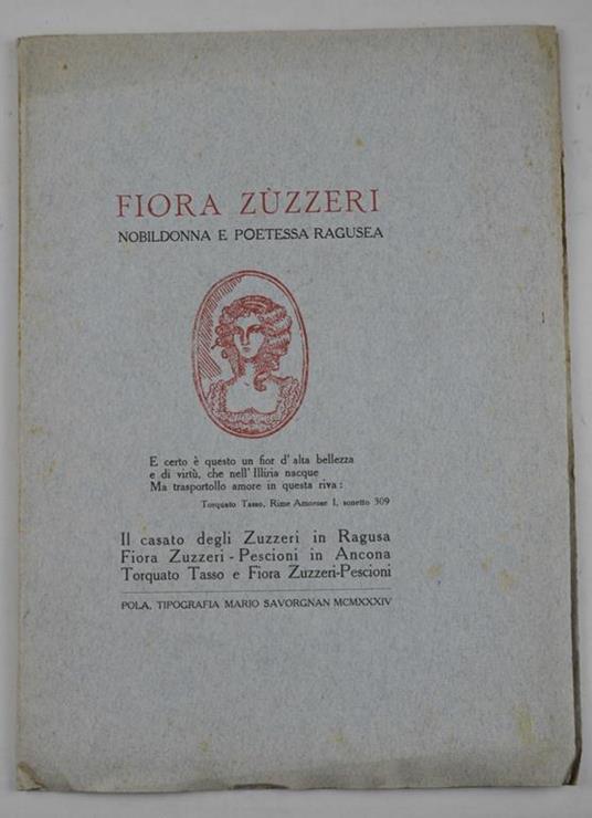 Fiora Zuzzeri. Nobildonna e poetessa ragusea… - Giovanni Mariotti - copertina