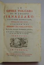Le opere volgari… colla di lui vita scritta dal Crispo da Gallipoli…