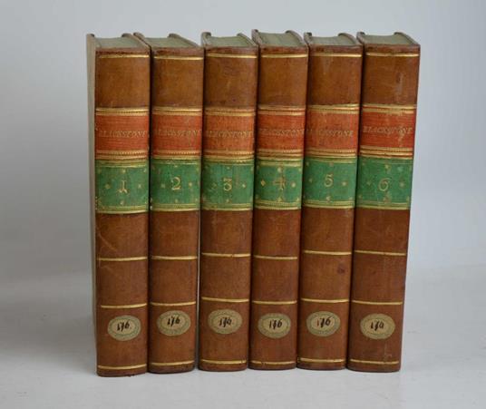 Commentaires sur les loix angloises de M. Blackstone traduits de l'Anglois… sur la quatriéme édition d'Oxford - copertina