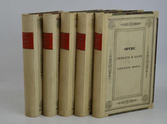 Opere inedite e rare… - Vincenzo Monti - copertina