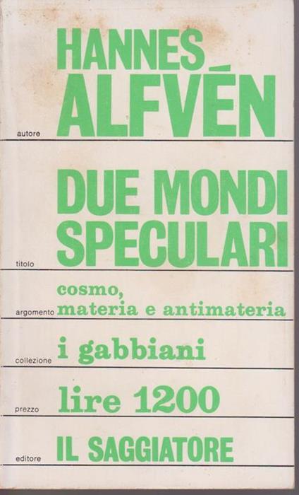 Due mondi speculari - copertina