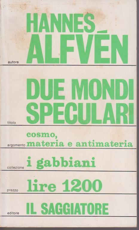 Due mondi speculari - copertina