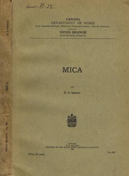 Mica H.S. Spence - copertina