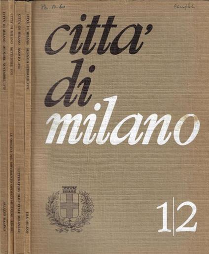 Città di Milano Anno 1970 n. 1/2-8-9-10/11 - copertina