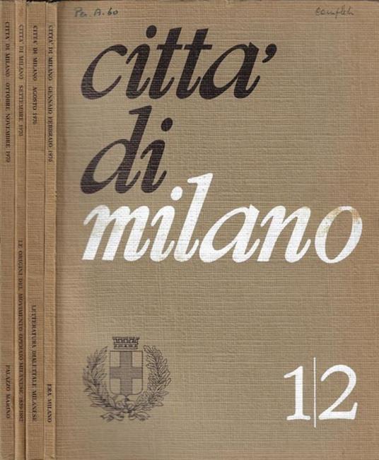 Città di Milano Anno 1970 n. 1/2-8-9-10/11 - copertina
