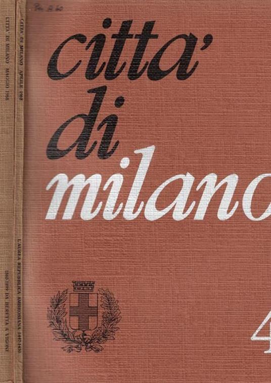 Città di Milano Anno 1968 n. 4-5 - copertina