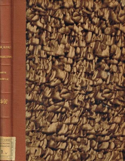 Istituto lombardo di scienze e lettere. Rendiconti. Parte generale e atti ufficiali. Vol.89-90 - copertina