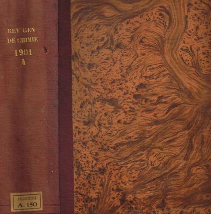 Revue generale de chimie pure et appliquee. Repertoire general de chimie pure et appliquee. 1901 - copertina