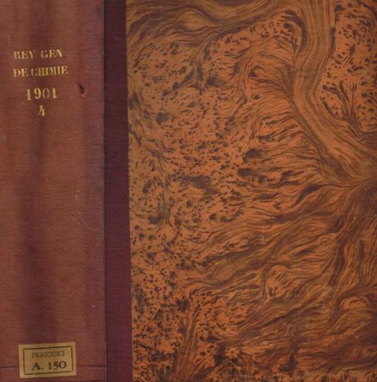 Revue generale de chimie pure et appliquee. Repertoire general de chimie pure et appliquee. 1901 - copertina