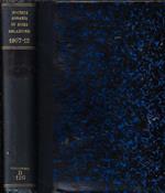 Relazione sull'anno agrario 1907-908 (III° anno d'esercizio) Tito Poggi- Antonio Sansone