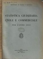 Statistica Giudiziaria Civile e Commerciale per l'anno 1932