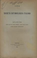 Società Entomologica Italiana. Statuto Anno 1894