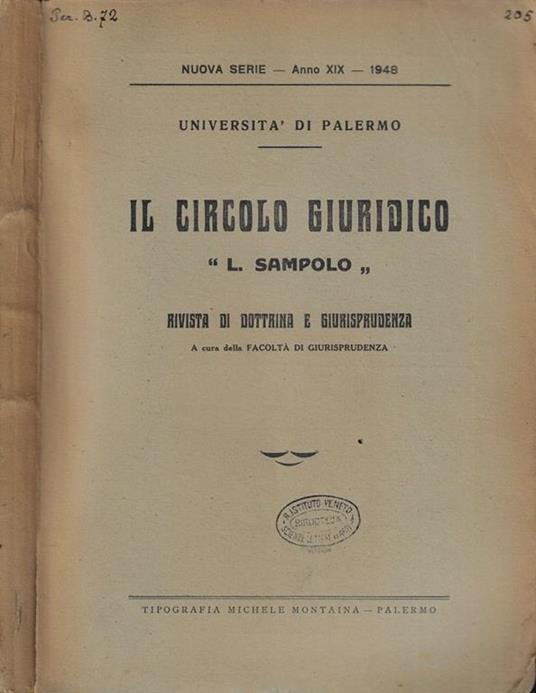 Il Circolo Giuridico Anno 1948 - copertina