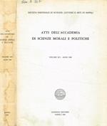 Atti dell'accademia di scienze morali e politiche vol.XCI-anno 1980 Società nazionale di scienze, lettere e arti in Napoli