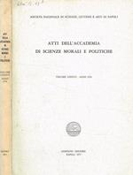 Atti dell'accademia di scienze morali e politiche. Vol.LXXXVII (1976) Società nazionale di scienze, lettere e arti in Napoli