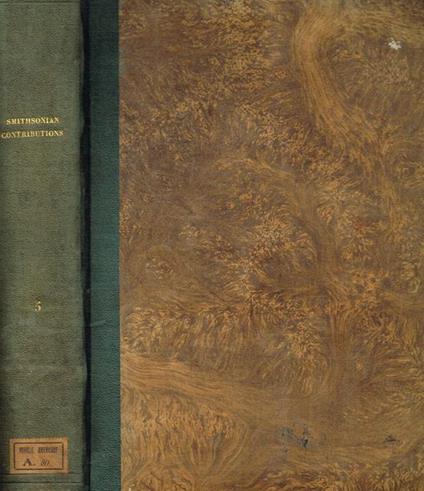 Smithsonian contributions to knowledge vol.V - copertina