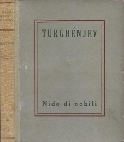 Nido di nobili - Ivan Turgenev - copertina