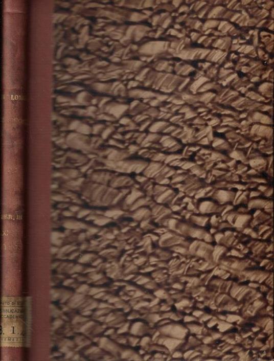 Rendiconti Parte Generale e Atti Ufficiali Anno 1953 - copertina