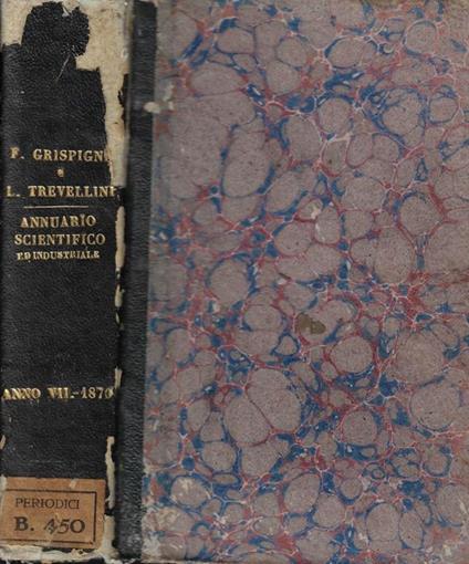 Annuario Scientifico ed industriale Anno 1870 - copertina