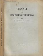 Annali del Seminario Giuridico della R. Università di Palermo Vol. XIX