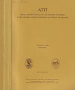 Atti della Società Italiana di Scienze Naturali e del Museo Civico di Storia Naturale in Milano Vol. 135-1994 Fasc. I-II