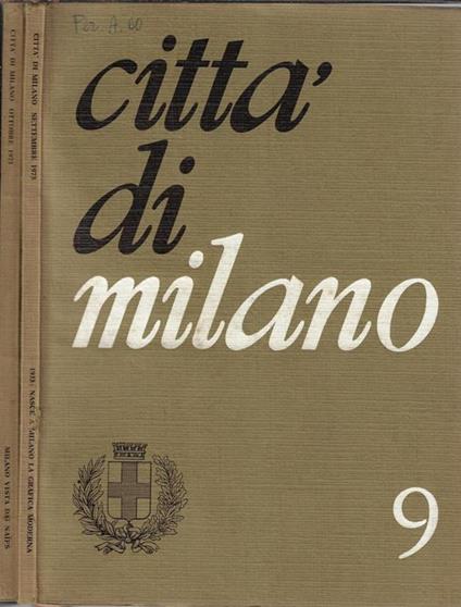 Città di Milano N. 9, 10 1973 Leonida Villani, direttore - copertina