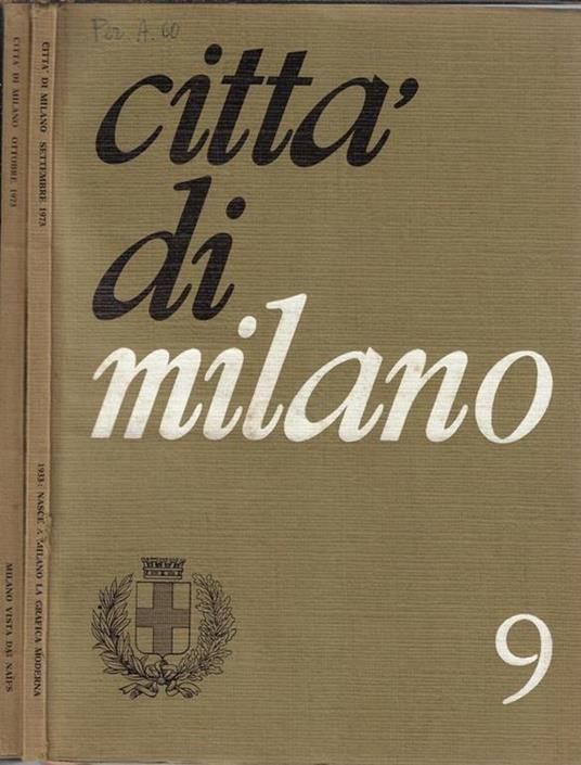 Città di Milano N. 9, 10 1973 Leonida Villani, direttore - copertina