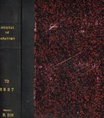 Journal of anatomy originally the journal of anatomy and physiology. Vol.LXXII, october 1937-july 1938