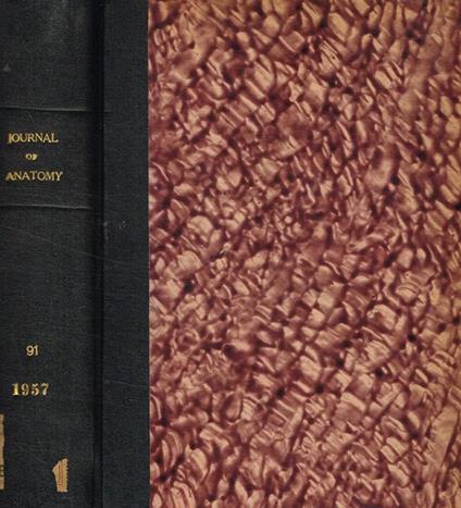 Journal of anatomy originally the journal of anatomy and physiology. Vol.91, january 1957-october 1957 J.D.Boyd, a cura di - copertina