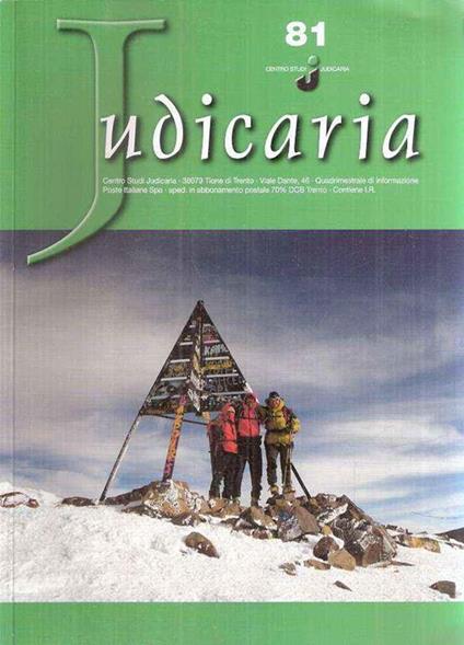 Judicaria N. 81 - copertina