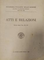 Atti e Relazioni