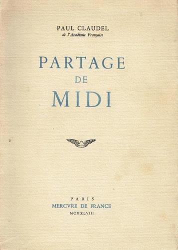 Partage de Midi - Paul Claudel - copertina