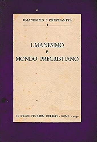 Umanesimo e mondo precristiano - copertina