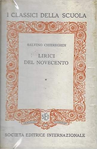Lirici del Novecento - Salvino Chiereghin - copertina