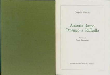 Antonio Bueno omaggio a Raffaello - Corrado Marsan - copertina
