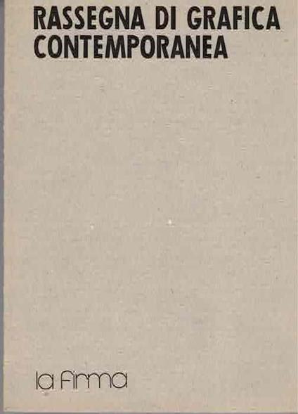 Rassegna di grafica contemporanea - copertina