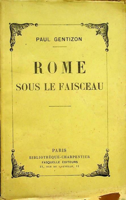 Rome sous le faisceau - copertina