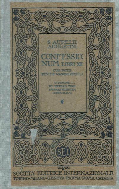 Confessionum libri XIII ( Latino ) - Agostino (sant') - copertina