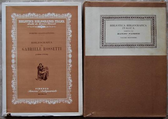 Bibliografia Di Gabriele Rossetti - Pompeo Giannantonio - copertina