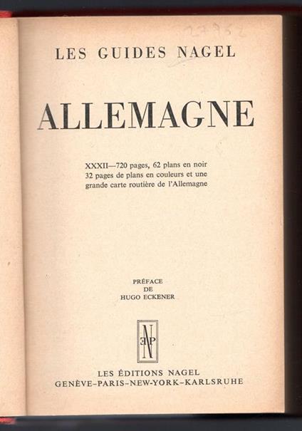 Allemagne - copertina