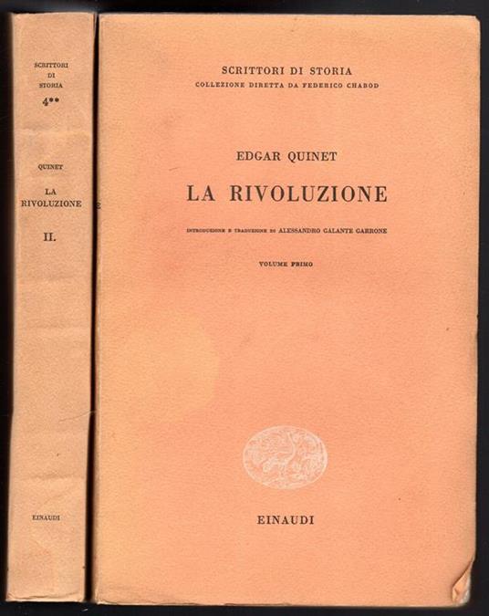 La rivoluzione. Voll. 2 - Edgar Quinet - copertina