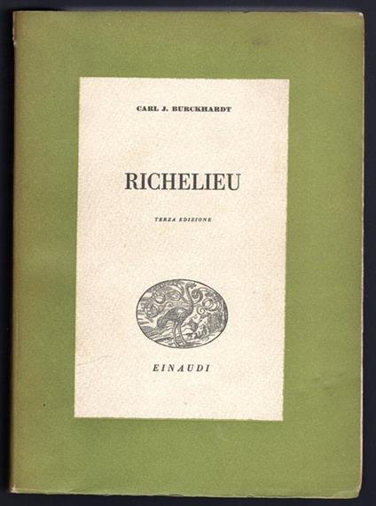 Richelieu - Carl J. Burckhardt - copertina