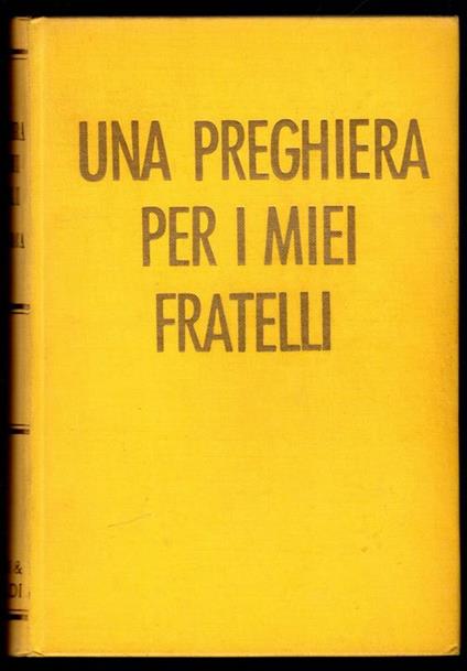 Una preghiera per i miei fratelli - copertina