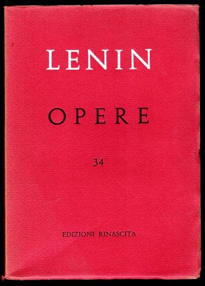 Opere complete XXXIV Carteggio (novembre 1895 - novembre 1911) - copertina
