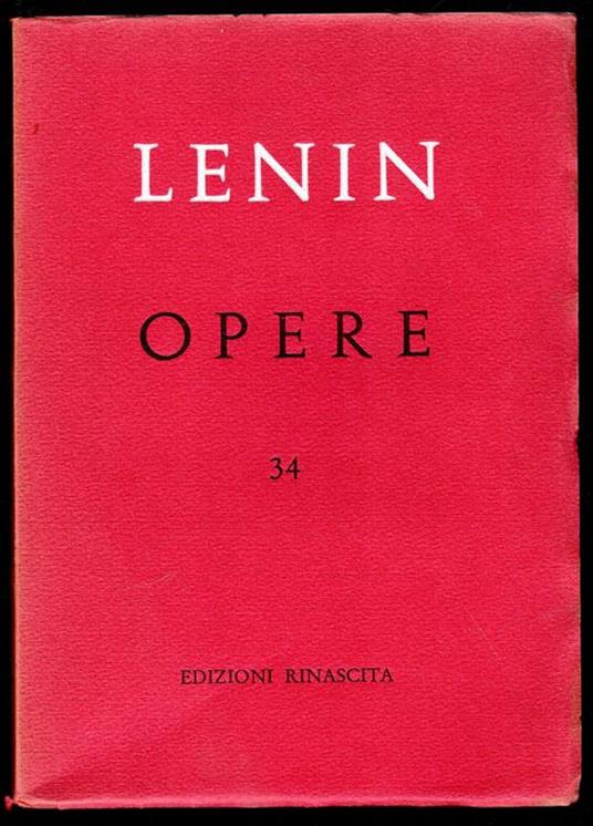 Opere complete XXXIV Carteggio (novembre 1895 - novembre 1911) - copertina