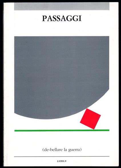 Passaggi (de-bellare la guerra) - copertina