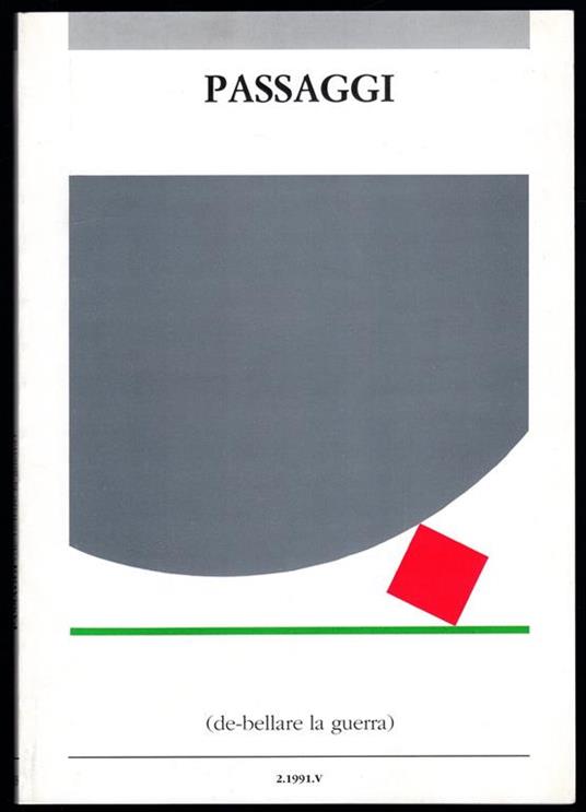 Passaggi (de-bellare la guerra) - copertina