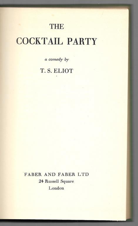 The cocktail party - copertina